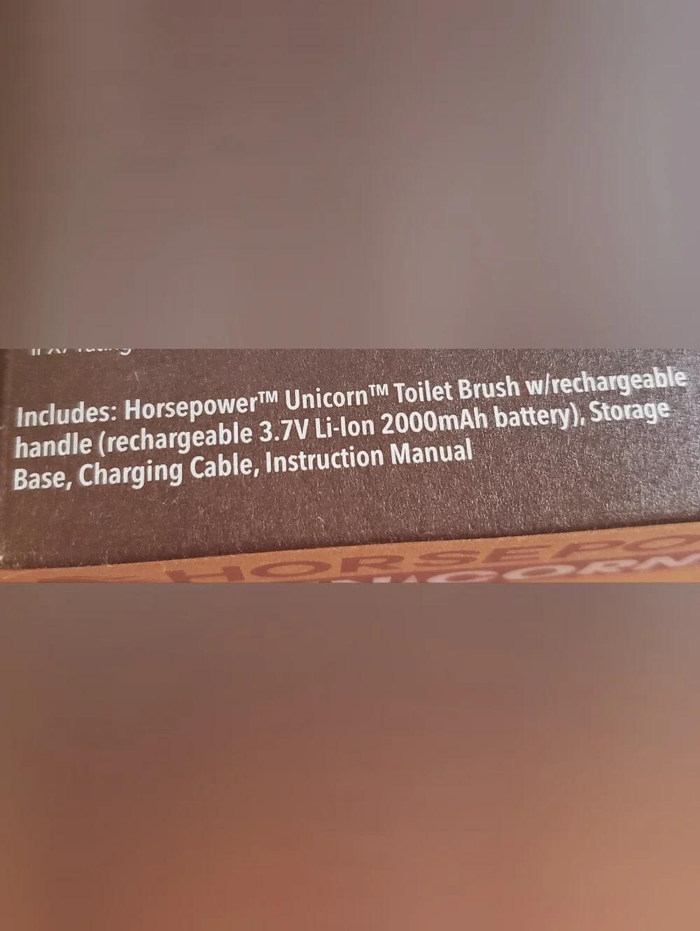 NIB Horsepower Unicorn Electric Toilet Brush